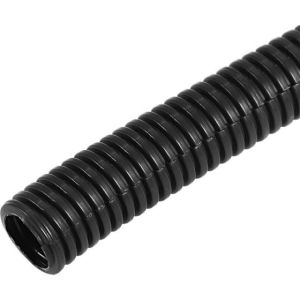 Гофрированная труба  черная 9,8 мм разрезная 1м