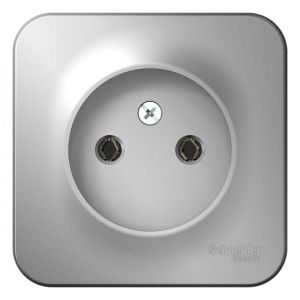 Розетка о/п, б/з без шторок, изол пл. 16А, 250В, аллюминий, BLANCA, Schneider Electric (18)
