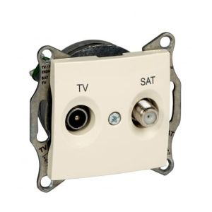 Механизм розетки TV/SAT бежевый Sedna Schneider Electric