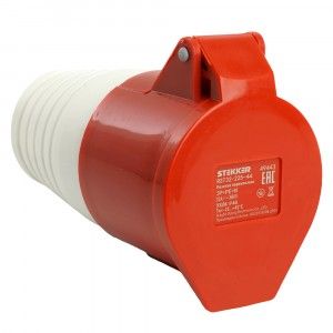 Розетка переносная 32А 3Р+РЕ+N  380В (5-ь гн.) STEKKER