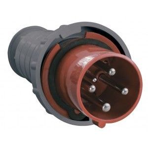 Вилка силовая CEE 034 переносная 3Р+РЕ 63А 380В IP54