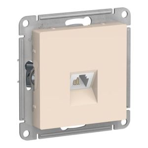 Механизм розетки телефонной RJ11 бежевый AtlasDesign (10) Schneider Electric