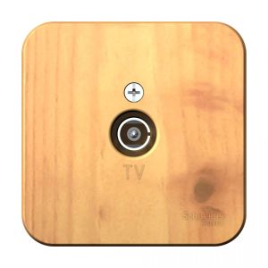 BLANCA  Ясень  Коннектор ТВ изол. пл., IP20, ОП BLNTA000015