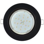 Ecola GX53 H4 5310 Glass Стекло Круг  черный хром - черный 38x126 (к+)
