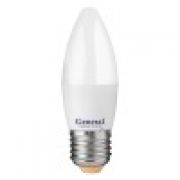 Лампа светодиодная General свеча C37 E27 15W 4500K 4K 35х105 пластик/алюм GLDEN-CF-15-230-E27-4500
