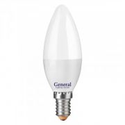 Лампа светодиодная General свеча C37 E14 12W 4500K 4K 35х105 пластик/алюм GLDEN-CF-12-230-E14