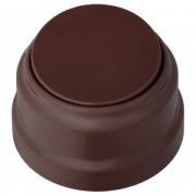 Выключатель ретро  пластик шоколад одноклавишный 6А А16-2211 Bylectrica для открытой проводки