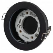 Встраиваемый светильник влагозащищенный ЭРА KL95 SBK GX53 IP44 чёрный