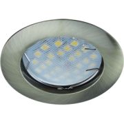 Ecola MR16 DL100 GU5.3 Светильник встр. литой Черненая Бронза 24x75