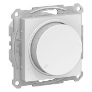 Диммер поворотно-нажимной, механизм, СУ 1 кл бел Antibact 250В LED, RC 400Вт) AtlasDesign