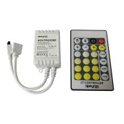 APEYRON Контроллер для св/д лент 12/24V 72/144W димм 2K-4K-6K 2x3A/канал IP20 пультДУ 50x27x11 04-30