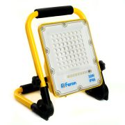 Feron Прожектор св/д с зарядным устройством 30W(2500lm) 5Ah 6400K IP66 280х60х240 LL-950 48675