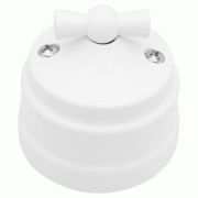 Bylectrica РЕТРО выкл. (поворотный) ОУ 2 кл. 10А белый (корп. ABS) А510-2292