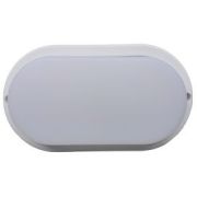 Ecola св-к ЖКХ св/д 12W 4200K 4K Овал 160x90x45 мат. бел. IP65 ДПП