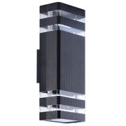 SmartBuy св-к св/д уличный E27x2 9510x300мм алюм/акрил черный IP65 SBL-WLBK5-2E27