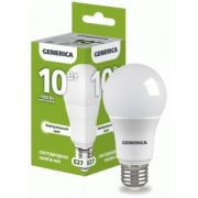 IEK GENERICA ЛОН A60 E27 10W(1000lm) 3000K 2K 55x100 матов