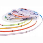 LEEK лента св/д 12V 12W/m 8мм COB 400led/m IP20 голубой интерьер 5м LE010618-012