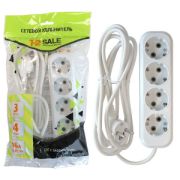 Удлинитель ПВС 3х1 4роз. 3м 16А земля (корпус АБС-пластик)