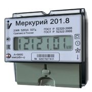 Эл. счетчик Меркурий 201.8 220В 5/80А (ЖК 1 тариф)