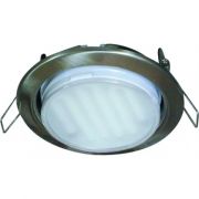Ecola GX53 H4 Downlight without reflector_satin chrome (светильник) 38x106 (к+)  [FS53H4ECB.]